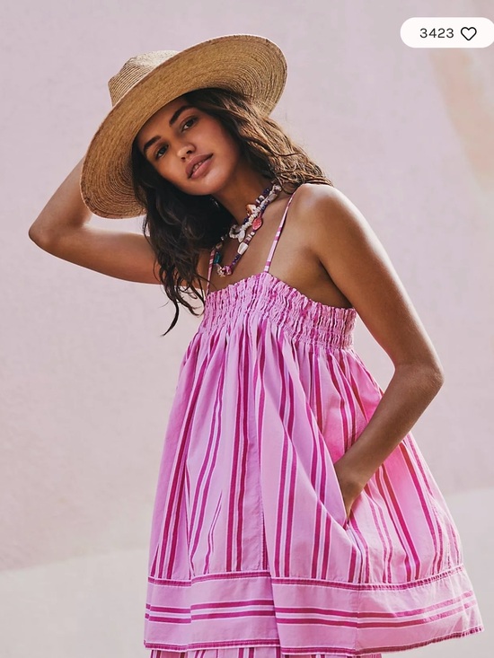 We The Free Tops - We The Free-Free People Pink Striped Top